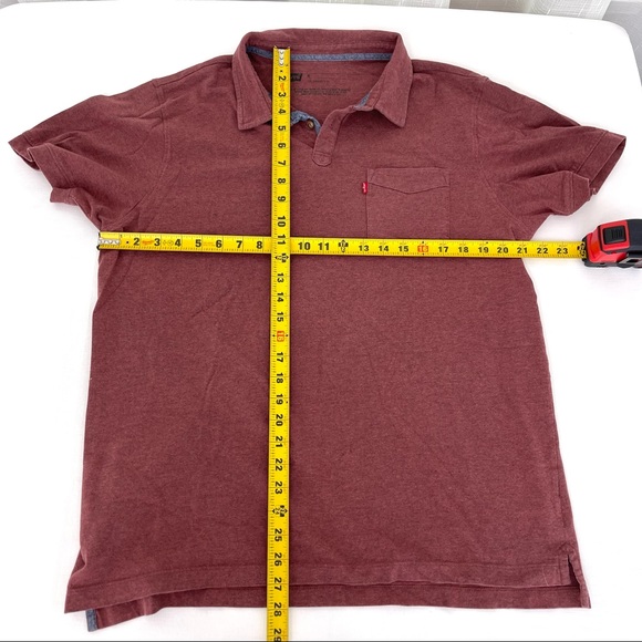 LEVI’S polo shirt heather rust XL short sleeve men’s casual wear - Picture 4 of 6